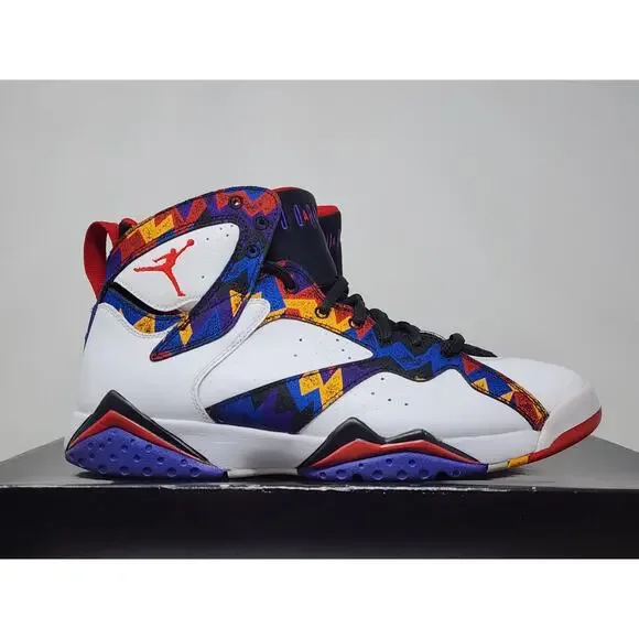 Air Jordan 7 Retro SWEATER 304775 142 Size 10.5 PRE-OWNED - Picture 5 of 8